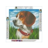 Haft Diamentowy, Obraz, Mozaika Diamentowa Diamond Painting, PIES BEAGLE 30x30cm