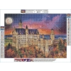 Haft Diamentowy, Obraz, Mozaika Diamentowa Diamond Painting, PIĘKNY ZAMEK 40x30cm