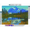 Haft Diamentowy, Obraz, Mozaika Diamentowa Diamond Painting, GÓRSKI KRAJOBRAZ 40x30cm