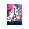 Haft Diamentowy, Obraz, Mozaika Diamentowa Diamond Painting, WIEŻA EIFFLA 30x40cm