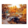 Haft Diamentowy, Obraz, Mozaika Diamentowa Diamond Painting, PARK JESIENIĄ 40x30cm
