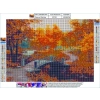 Haft Diamentowy, Obraz, Mozaika Diamentowa Diamond Painting, PARK JESIENIĄ 40x30cm