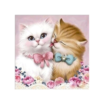 Haft Diamentowy, Obraz, Mozaika Diamentowa Diamond Painting, UROCZE KOTKI 30x30cm