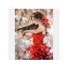 Haft Diamentowy, Obraz, Mozaika Diamentowa Diamond Painting, GRA NA SKRZYPCACH 30x40cm