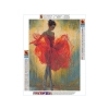 Haft Diamentowy, Obraz, Mozaika Diamentowa Diamond Painting, BALETNICA W CZERWIENI 30x40cm
