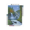 Haft Diamentowy, Obraz, Mozaika Diamentowa Diamond Painting, WODOSPAD Z TĘCZĄ 30x40cm