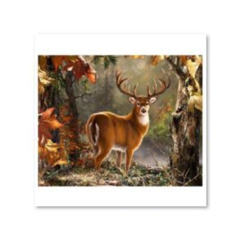 Haft Diamentowy, Obraz, Mozaika Diamentowa Diamond Painting, DOSTOJNY JELEŃ 40x30cm