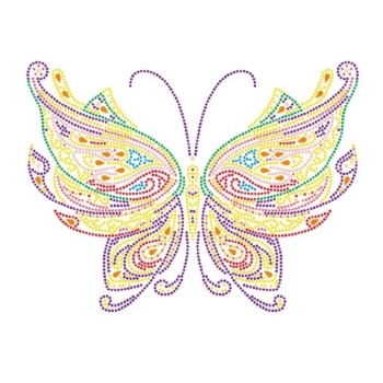 Haft Diamentowy, Obraz, Mozaika Diamentowa Diamond Painting, MOTYL 30x40cm