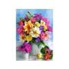 Haft Diamentowy, Obraz, Mozaika Diamentowa Diamond Painting, KOLOROWY BUKIET 30x40cm