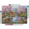 Haft Diamentowy, Obraz, Mozaika Diamentowa Diamond Painting, JAPOŃSKI OGRÓD 40x30cm