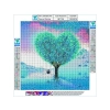 Haft Diamentowy, Obraz, Mozaika Diamentowa Diamond Painting, DRZEWO - SERCE 30x30cm
