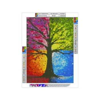 Haft Diamentowy, Obraz, Mozaika Diamentowa Diamond Painting, DRZEWO 30x40cm