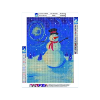 Haft Diamentowy, Obraz, Mozaika Diamentowa Diamond Painting, BAŁWANEK 30x40cm