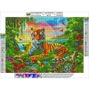 Haft Diamentowy, Obraz, Mozaika Diamentowa Diamond Painting, TYGRYS 40x30cm