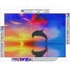 Haft Diamentowy, Obraz, Mozaika Diamentowa Diamond Painting, DELFIN 40x30cm