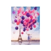 Haft Diamentowy, Obraz, Mozaika Diamentowa Diamond Painting, KOLOROWE BALONY 30x40cm