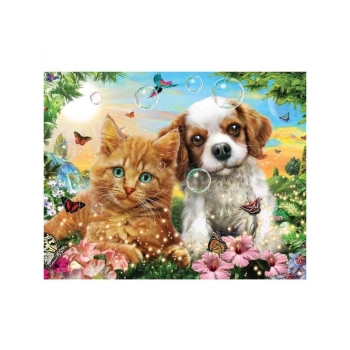 Haft Diamentowy, Obraz, Mozaika Diamentowa Diamond Painting, PRZYJACIELE 40x30cm