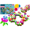 Klocki Konstrukcyjne Ogród Kwiatki, Zestaw Do Zbudowania Kwiatowej Kompozycji 104 EL
