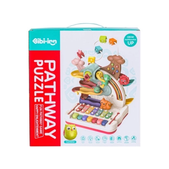 Wielofunkcyjna, Edukacyjna Zabawka Dla Dzieci, Cymbałki, Zjeżdżalnia, Pałąk, Magnetyczny Dzięcioł Interaktywna Przecena 1