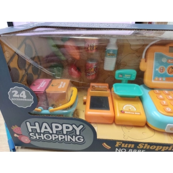 Edukacyjna sklepowa kasa fiskalna - mikrofon, waga, czytnik, akcesoria Przecena 2