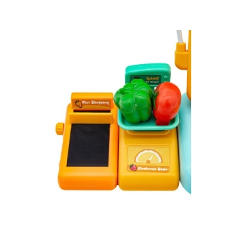 Edukacyjna sklepowa kasa fiskalna - mikrofon, waga, czytnik, akcesoria Przecena 2