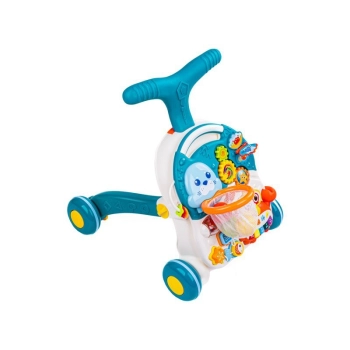 Chodzik, Pchacz, Stolik Edukacyjny 2w1 Koszykówka Niebieski Przecena 2