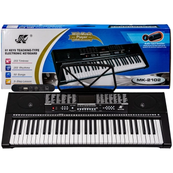 Keyboard Organy 61 Klawiszy Zasilacz MK-2102 MK-908