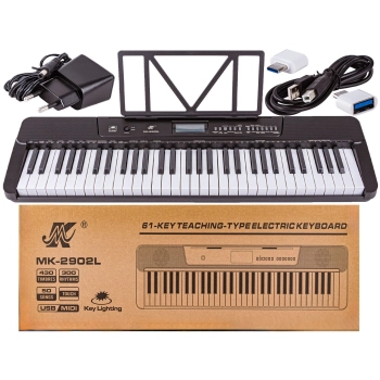 Keyboard MEIKE Organy, Pianino 61 Klawiszy, Nauka Gry MIDI Przecena 1