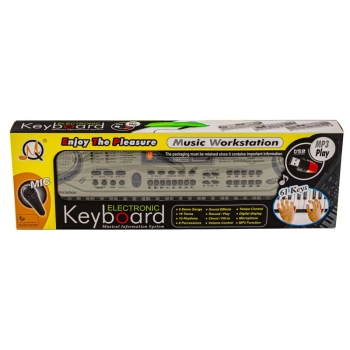 Keyboard MQ-811 Organki, 61 Klawiszy, Zasilacz, Mikrofon, USB
