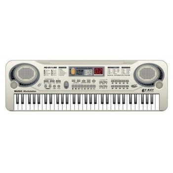 Keyboard MQ-811 Organki, 61 Klawiszy, Zasilacz, Mikrofon, USB