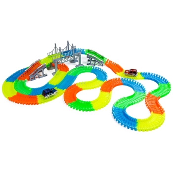 Kolorowy Tor Samochodowy Wyścigowy 360 El 2 Auta