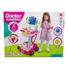 Wózek Lekarski Dla Dziewczynki Z Akcesoriami, Zestaw Doktora Różowy