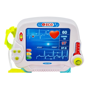 Wózek Lekarski Dla Dziewczynki Z Akcesoriami, Zestaw Doktora Różowy