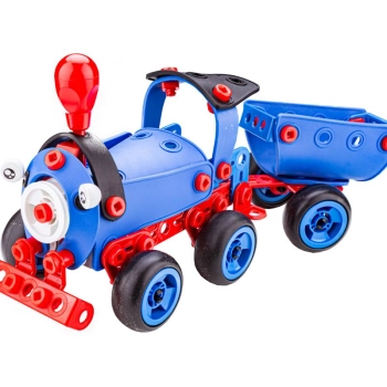 Klocki ELASTYCZNE Konstrukcyjne, Maszyny, Pojazdy, Auto, Samochód, Samolot, Pociąg Do Rozkręcania I Skręcania 6w1 142 El.