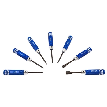 Zestaw Śrubokrętów, Wkrętaków 7 Sztuk, Krzyżak, Płaski, Nasadka, Imbus