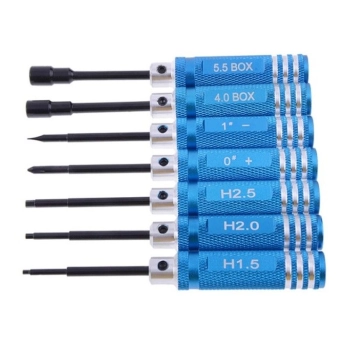 Zestaw Śrubokrętów, Wkrętaków 7 Sztuk, Krzyżak, Płaski, Nasadka, Imbus