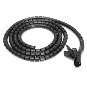 Organizer Kabli, Opaska Spiralna Do Przewodów, Maskownica, Osłona CZARNA 3m