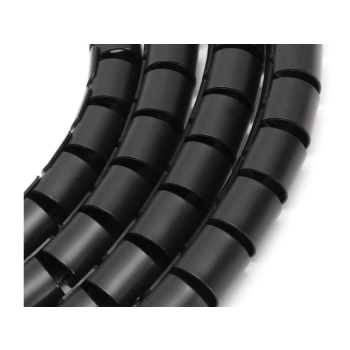 Organizer Kabli, Opaska Spiralna Do Przewodów, Maskownica, Osłona CZARNA 3m