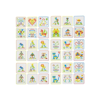 Kreatywna Mozaika, Układanka, Klocki, Wkrętarka Śrubki 261 EL Zestaw Konstrukcyjny