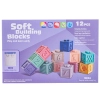 Miękkie Klocki Sensoryczne, Cyferki, Figury geometryczne, Kształty 12 sztuk, Edukacyjny zestaw klocków dla malucha