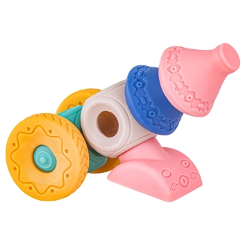 Miękkie Klocki Sensoryczne Figury geometryczne 13 sztuk, Edukacyjny zestaw klocków dla malucha