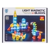 Klocki Magnetyczne, Konstrukcyjne, Świecące Elementy, Figury 3D 94 El.