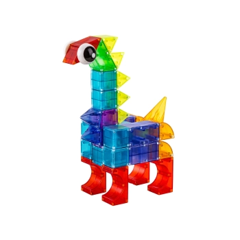 Klocki Magnetyczne, Konstrukcyjne, Świecące Elementy, Figury 3D 94 El.