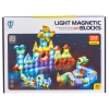 Klocki Magnetyczne, Konstrukcyjne, Świecące Elementy, Figury 3D 134 El.