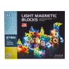 Świecące Klocki Magnetyczne, Tor Kulkowy Dla Kulek 75 Elementów Kulodrom