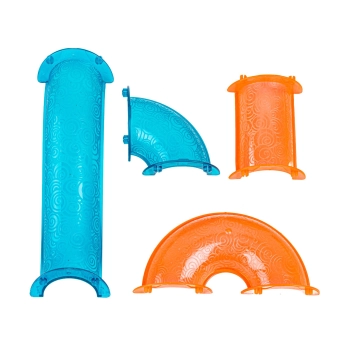 Świecące Klocki Magnetyczne, Tor Kulkowy Dla Kulek 75 Elementów Kulodrom