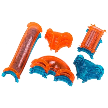 Świecące Klocki Magnetyczne, Tor Kulkowy Dla Kulek 75 Elementów Kulodrom