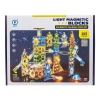 Klocki Magnetyczne Konstrukcyjne TOR KULKOWY Świecące Elementy 142 El. Kulodrom