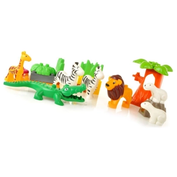 Edukacyjne Klocki - Duże ZOO - ponad 110 Elementów