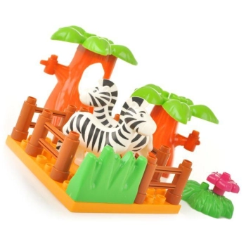 Edukacyjne Klocki - Duże ZOO - ponad 110 Elementów